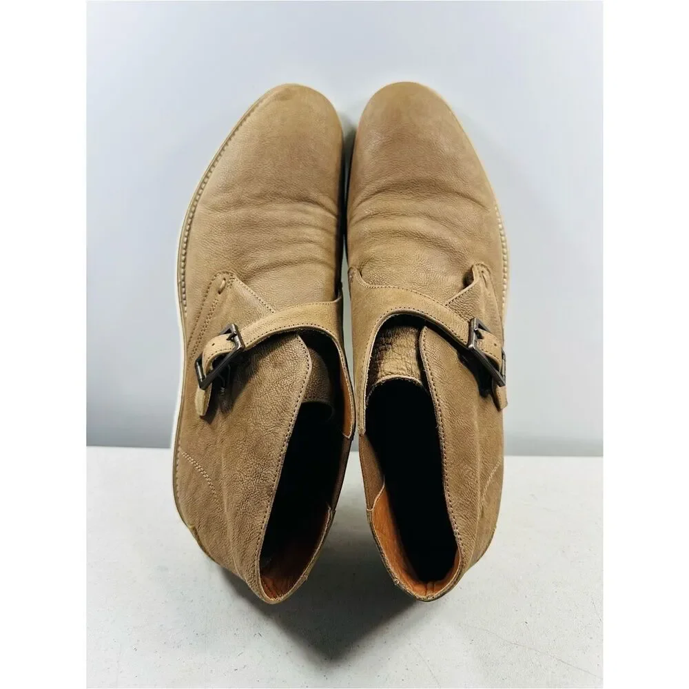Hugo Boss Men’s Brown Leather “Olden” Boots US11